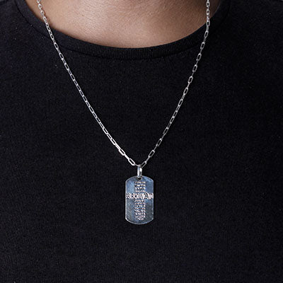 Pingente de Prata Placa.