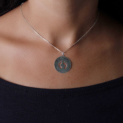 Pingente de Prata Pés.