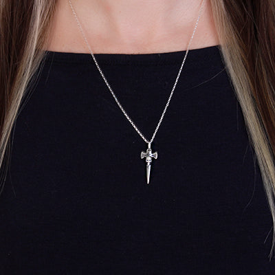 Pingente de Prata Punhal.