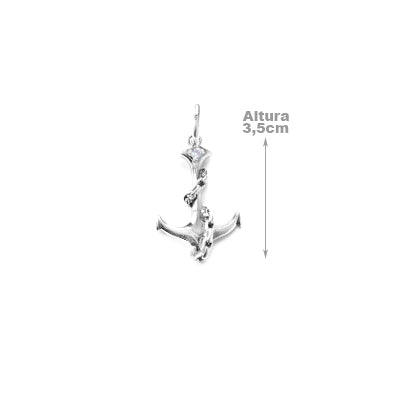Pingente de Prata Âncora.