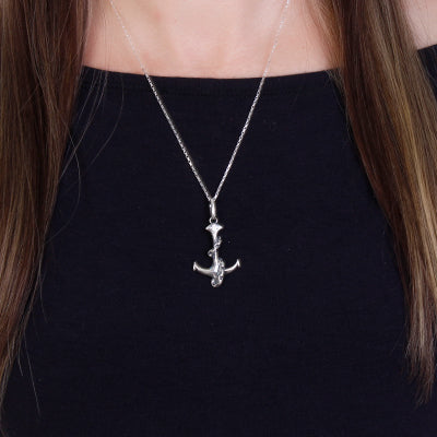 Pingente de Prata Âncora.