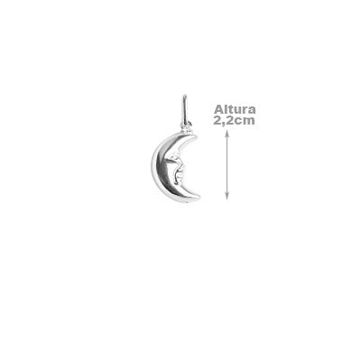 Pingente de Prata Lua.