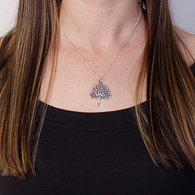 Pingente de Prata Árvore da Vida