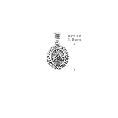 Pingente de Prata Maçom