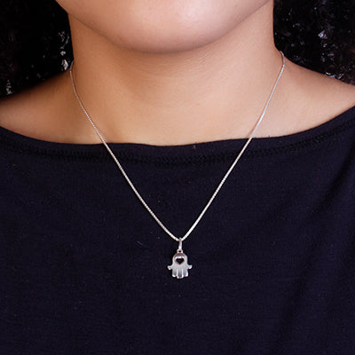 Pingente de Prata Hamsa