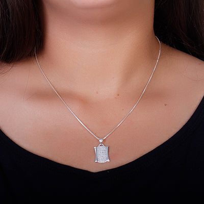 Pingente de Prata Placa