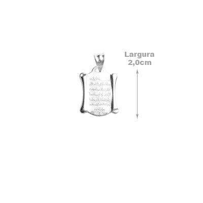 Pingente de Prata Placa