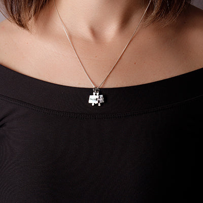 Pingente de Prata Quebra - Cabeça.