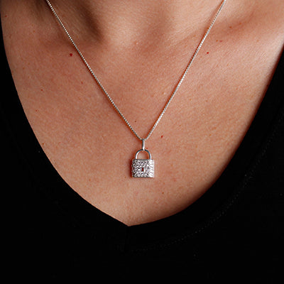 Pingente de Prata Cadeado