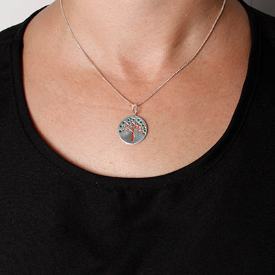 Pingente de Prata Árvore da Vida.