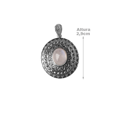 Pingente de Prata com Pedra da Lua
