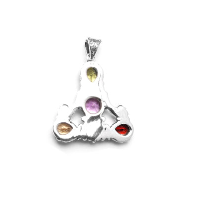 Pingente de Prata com Pedras