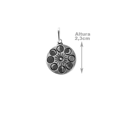 Pingente de Prata Lua