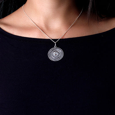 Pingente de Prata Mandala.
