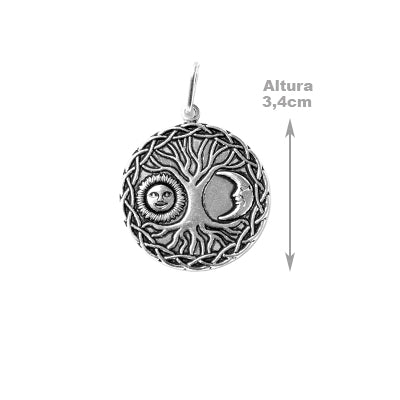 Pingente de Prata Árvore da Vida.