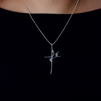 Pingente de Prata Fé.