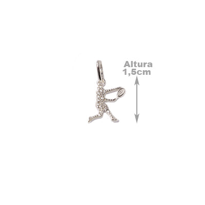 Pingente de Prata Tênis.