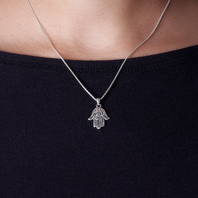 Pingente de Prata Hamsa