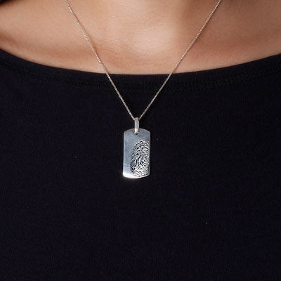 Pingente de Prata Placa