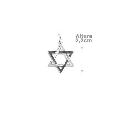 Pingente de Prata Estrela de Davi