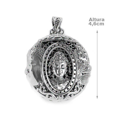Pingente de Prata Budismo