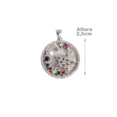 Pingente de Prata com Madrepérola