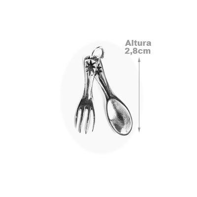 Pingente de Prata Talheres