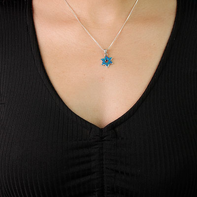 Pingente de Prata Estrela de Davi