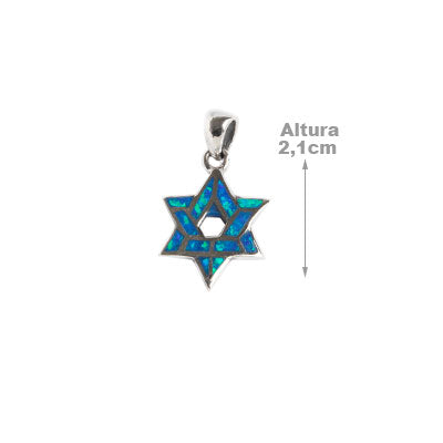 Pingente de Prata Estrela de Davi