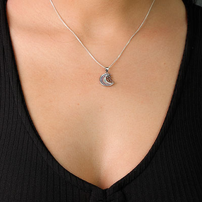 Pingente De Prata Lua