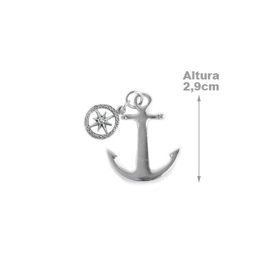Pingente de Prata Âncora