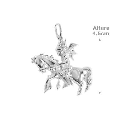 Pingente de Prata São Jorge