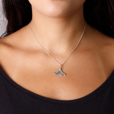 Pingente de Prata Rabo de Baleia