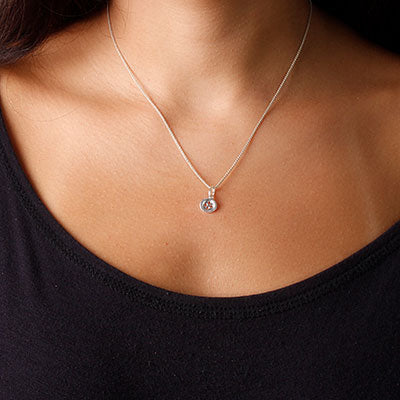 Pingente de Prata Botão