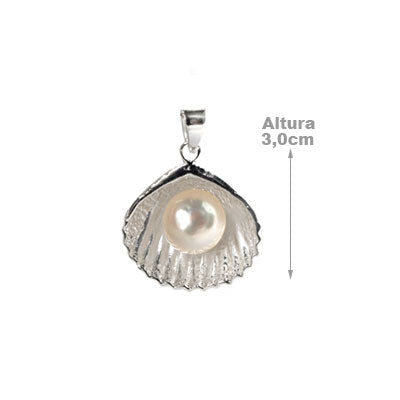 Pingente de Prata Concha