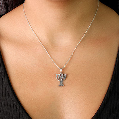 Pingente de Prata Candelabro