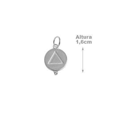 Pingente de Prata Elemento Fogo
