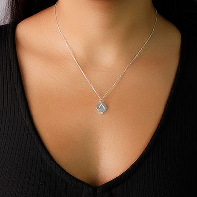 Pingente de Prata Elemento Fogo