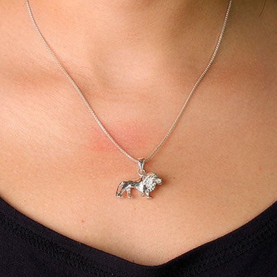 Pingente de Prata Leão