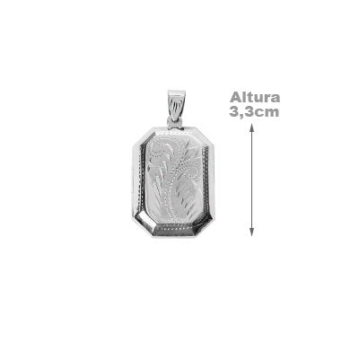 Pingente de Prata Relicário