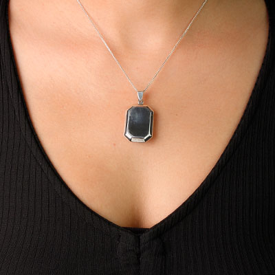 Pingente de Prata Relicário