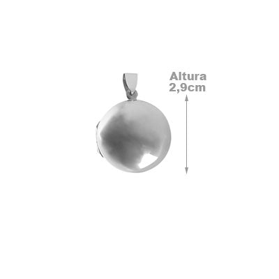 Pingente de Prata Relicário