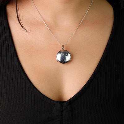 Pingente de Prata Relicário