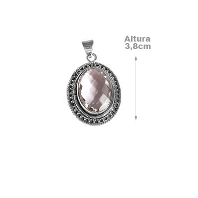 Pingente de Prata com Cristal