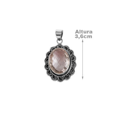 Pingente de Prata com Cristal