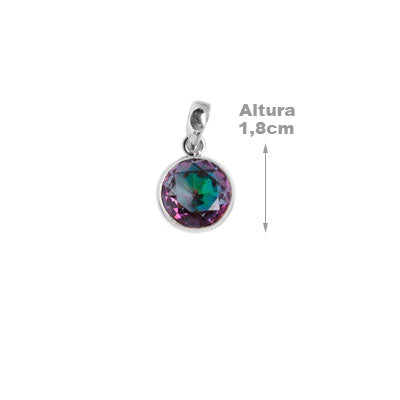 Pingente de Prata com Cristal