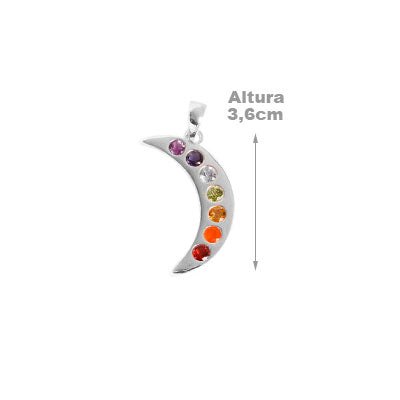 Pingente de Prata com Pedras