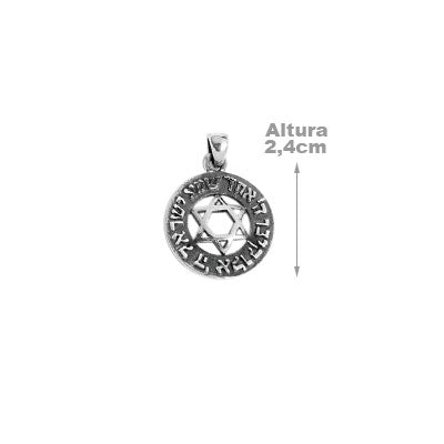 Pingente de Prata Estrela de Davi
