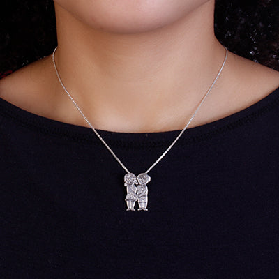 Pingente de Prata Casal