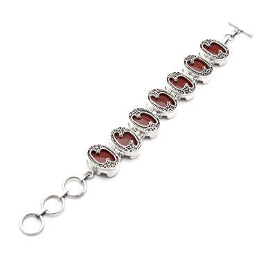 Pulseira de Prata com Ágata